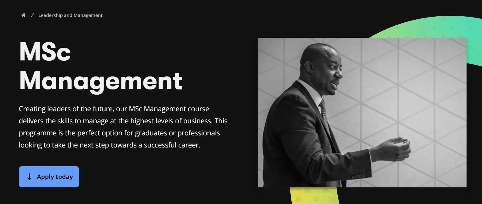 BPP MSc Management Course