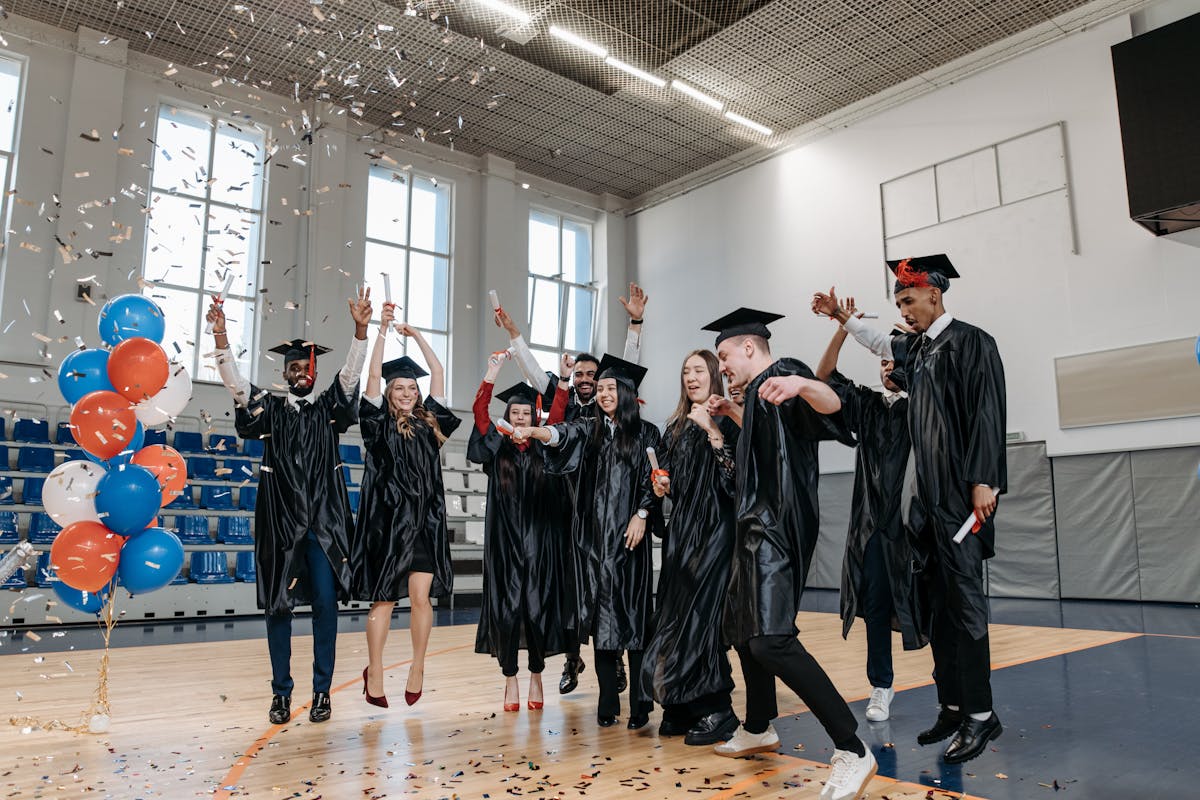 happy students after graduation